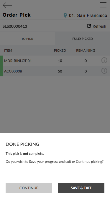 NetSuite Order Picker