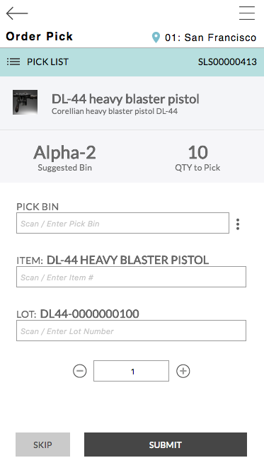 NetSuite Order Picker